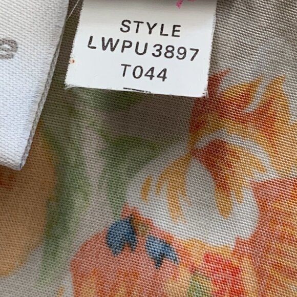 Liz Claiborne Floral Button Down Midi/Maxi Dress Pockets Sz 10P 58A - Picture 9 of 9